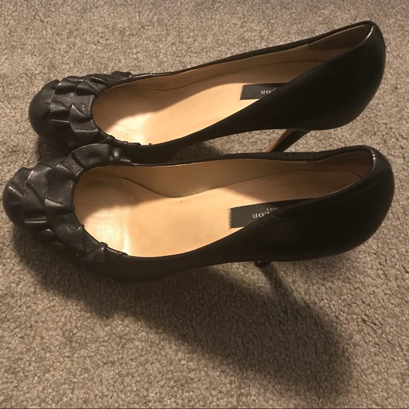 Ann Taylor Leather Ruffle Pumps - Picture 3 of 3